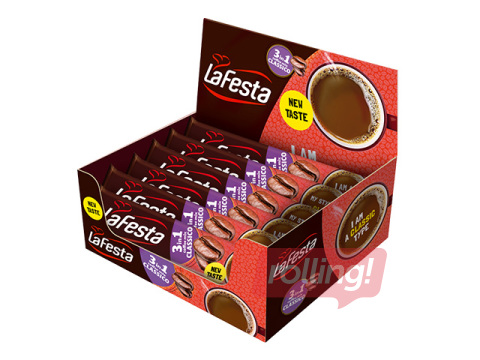 Kafijas dzēriens Lafesta, Classic 3in1, 24x12.5g