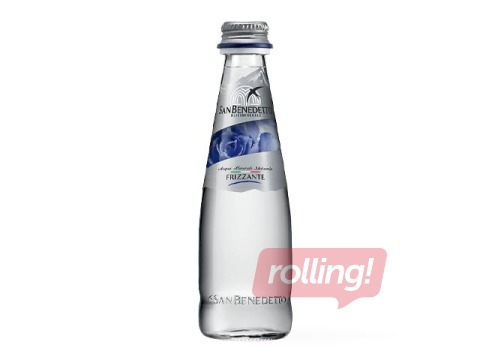 Minerālūdens San Benedetto, gāzēts, stikls, 250ml (Taras depozīts iekļauts cenā)