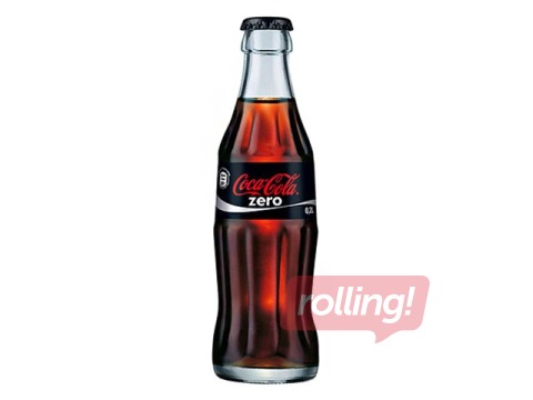 Gāzēts dzēriens Coca-Cola Zero, stikls, 250ml (Taras depozīts iekļauts cenā)