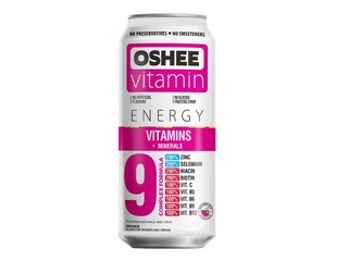 Gāzēts dzēriens Oshee vitaminizēts, vitamīni+minerālvielas, skārdene, 500ml