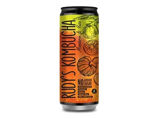 Kombuča Rudy's Kombucha, mandarīns un yuzu, skārdene, 330ml (Taras depozīts iekļauts cenā)