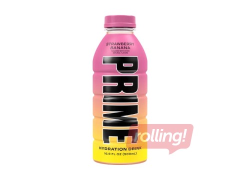 Dzēriens Prime, Strawberry Banana, PET, 500ml (Taras depozīts iekļauts cenā)