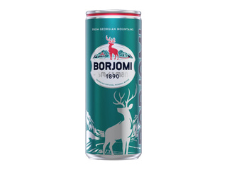 Minerālūdens Borjomi, gāzēts, skārdene, 330ml 