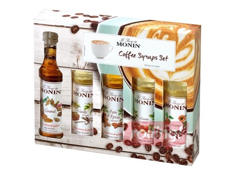 Sīrupu komplekts kafijai Monin, 5x50ml