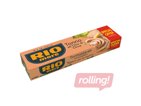 Konservēts tuncis, RIO MARE, olīveļļā, 3x80g 