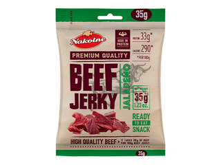 Gaļas uzkoda Beef Jerky, Jalapeno, 35g