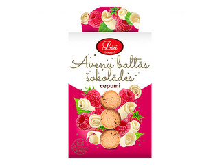 Cepumi ''Lāči'' aveņu baltās šokolādes, 100g