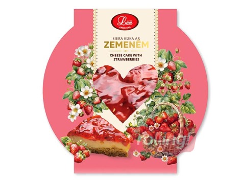 Torte zemeņu-siera, Lāči, 600g