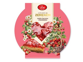 Torte zemeņu-siera, Lāči, 600g