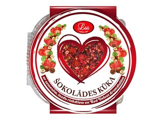 Torte šokolādes ar zemenēm un riekstiem, Lāči, 500g