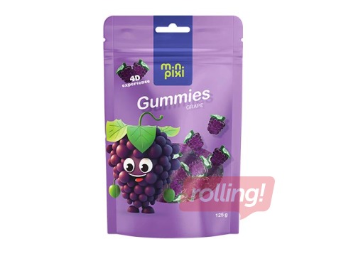 Želejkonfektes MiniPixi, ar vīnogu garšu, 130g