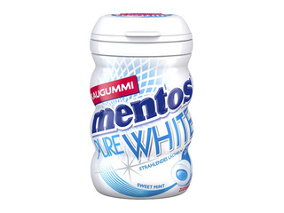 Košļājamā gumija, Mentos, Pure White, ar piparmētru garšu, 70g