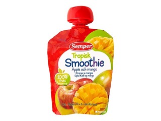 Smūtijs ar āboliem un mango  no 6 mēnešiem, Semper 90g (Minimālais pasūtījums 6 gab.)