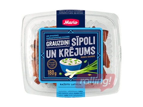 Grauzdiņi, Mario, sīpoli un krējums, 180g