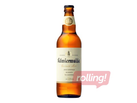 Alus Valmiermuižas Gaišais, 5.2%, 0.5L (Taras depozīts iekļauts cenā)