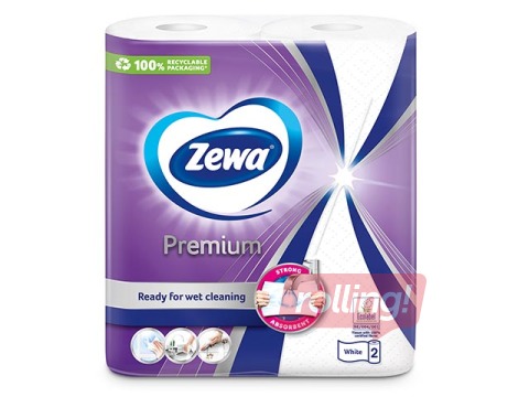 Papīra dvieļi Zewa Classic, 2 slāņi, 2 ruļļi 