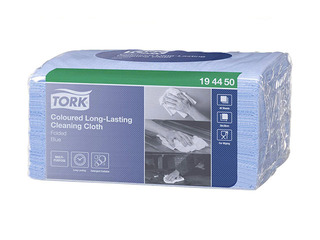Tīrīšanas drānas absorbējošas Tork Premium, 30x38cm, W8, zilas, 40 gab.