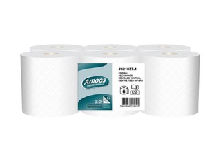 Papīra dvieļi ruļļos Amoos Profesional, M2, 2 slāņi, 6 ruļļi, 144m