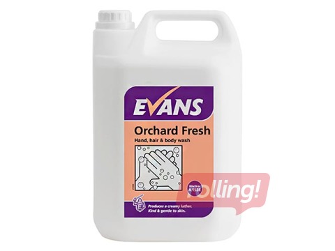 Ziepes ķermenim un matiem ar greifrūtu un mandarīnu aromātu Orchard Fresh, 5 l