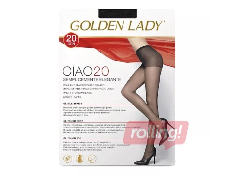 Sieviešu zeķubikses, Ciao, Golden Lady, 20 den, Nero, 3 izm.
