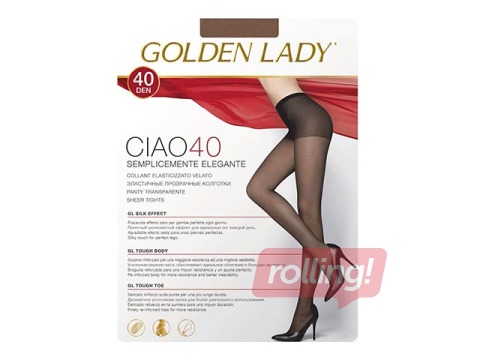 Sieviešu zeķubikses, Ciao, Golden Lady, 40 den, Visone, 4 izm.
