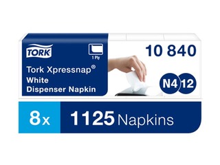 Salvetes Tork Xpressnap N4, 1 slānis, baltas