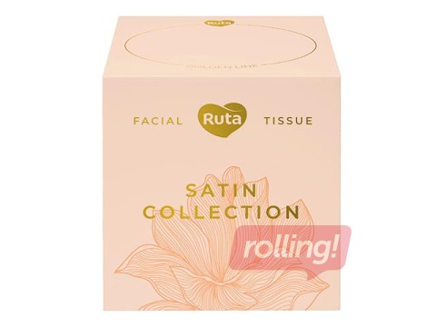 Kosmētiskās salvetes, Ruta Satin Collection, 2 kārtas, 80 salv.