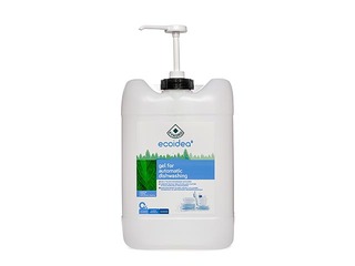 Trauku mazgāšanas un skalošanas želeja trauku mazgājamām mašīnām Ecoidea Kvadro, 20l
