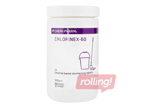 Dezinfekcijas tabletes Chemi-Pharm, Chlorinex-60 MD, 300 gab.