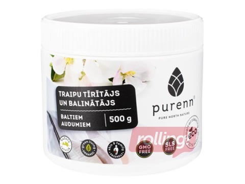 Veļas traipu tīrītājs un balinātājs baltiem audumiem Purenn, 500ml