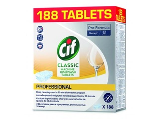 Tabletes trauku mazgājamai mašīnai, Cif Professional Classic, 188 gab.