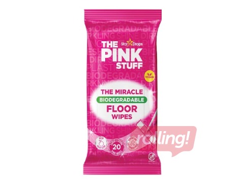 Mitrās salvetes grīdas uzkopšanai, The Pink Stuff, 20 gab.