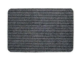 Kājslauķis ATLASS 40x60cm ar gumijas pamatni, pelēks ar melnu