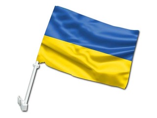 Karogs automašīnai Ukrainas, 30x40 cm