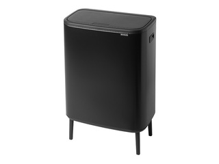Atkritumu tvertne Brabantia, Bo Touch, matēti melna, 60l