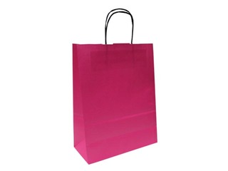 Dāvanu maisiņš papīra TOPTWIST 240x110x310mm, purpura kraftpapīrs