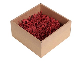 Papīra skaidas 4 mm, 1 kg, sarkanas
