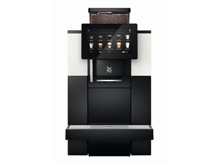 Kafijas aparāts WMF 950 S, melns ar baltiem elementiem