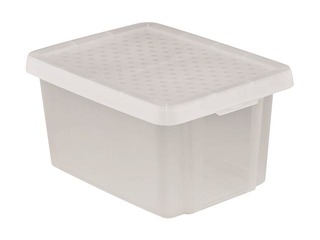 Kaste uzglabāšanai ar vāku Essentials, 16 L, caurspīdīga