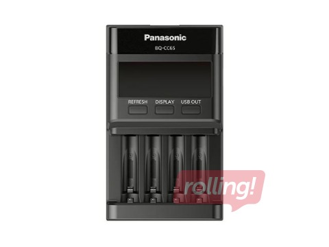 Bateriju lādētājs Panasonic, Eneloop Pro BQ-CC65E, NiMH, 1-4x AA/AAA