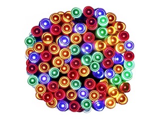 Elektriskā lampiņu virtene Springos, 100 LED, krāsaina, 10.5m