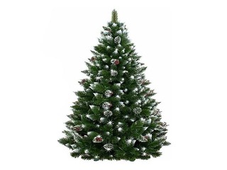Ziemassvētku egle Springos, mākslīgā, ar čiekuriem, 220cm
