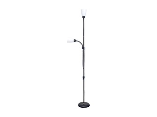 Stāvlampa MADER, 2xE27, LED, 15W, melna