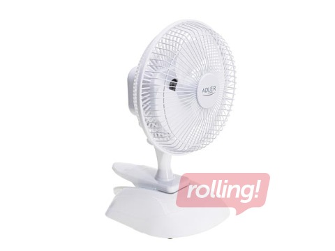 Galda ventilators Adler, AD7317, 30W, ø15cm, balts