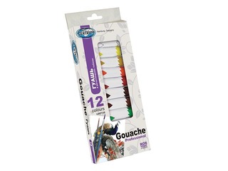 Guaša krāsas 12kr.х12ml (tūbiņas)