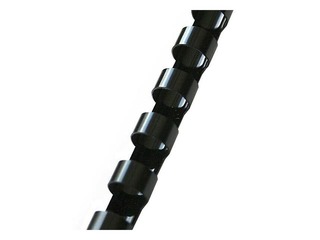Plastmasas spirāles Argo, 28.5 mm, 50 gab., melnas
