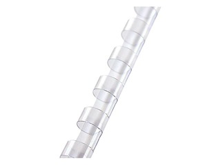 Plastmasas spirāles Argo, 8 mm, 100 gab., caurspīdīgas