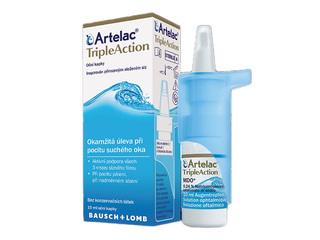 Acu pilieni Artelac, TripleAction, mitrinošie, 10ml