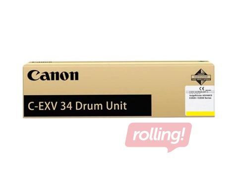 Fotocilindrs Canon C-EXV34, dzeltens, 36000 lpp