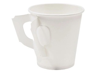 Glāze karstajiem dzērieniem, kartona ar osiņu, balta, 80ml, 50 gab.